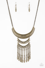 Load image into Gallery viewer, Eastern Empress- Brass Necklace- Paparazzi Accessories