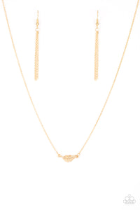 In-Flight Fashion- Gold Necklace- Paparazzi Accessories