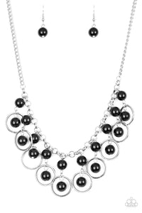 Really Rococo- Black and Silver Necklace- Paparazzi Accessories