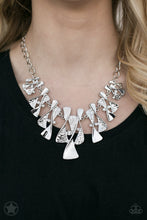 Load image into Gallery viewer, The Sands Of Time- White and Silver Necklace- Paparazzi Accessories