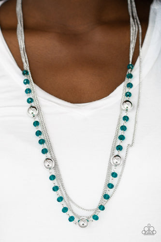 High Standards- Blue and Silver Necklace- Paparazzi Accessories