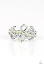 Load image into Gallery viewer, More Or FLAWLESS- Green and Silver Ring- Paparazzi Accessories