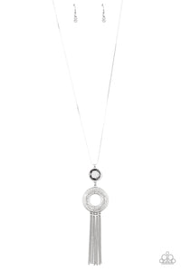 Sassy As They Come- White and Silver Necklace- Paparazzi Accessories