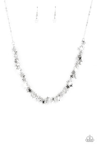 Starry Anthem- Silver Necklace- Paparazzi Accessories