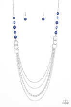 Load image into Gallery viewer, Vividly Vivid- Blue and Silver Necklace- Paparazzi Accessories