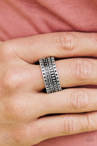 Roughin It- Silver Ring- Paparazzi Accessories