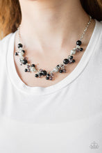 Load image into Gallery viewer, Weekday Wedding- Black and Silver Necklace- Paparazzi Accessories
