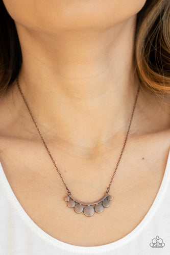 Melodic Metallics- Copper Necklace- Paparazzi Accessories