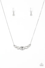 Load image into Gallery viewer, Cheers To Sparkle- White and Silver Necklace- Paparazzi Accessories