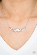 Load image into Gallery viewer, Cheers To Sparkle- White and Silver Necklace- Paparazzi Accessories