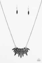 Load image into Gallery viewer, Crowning Moment- Silver and Hematite Necklace- Paparazzi Accessories