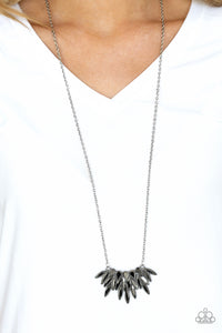 Crowning Moment- Silver and Hematite Necklace- Paparazzi Accessories