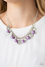 Load image into Gallery viewer, Seaside Sophistication- Purple and Silver Necklace- Paparazzi Accessories