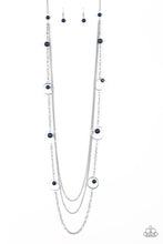 Load image into Gallery viewer, Collectively Carefree- Blue and Silver Necklace- Paparazzi Accessories