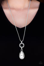 Load image into Gallery viewer, Lookin&#39; Like A Million- White and Silver Necklace- Paparazzi Accessories