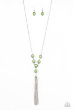 Load image into Gallery viewer, Rural Heiress- Green and Silver Necklace- Paparazzi Accessories
