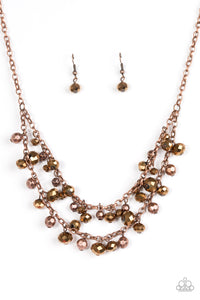 Fashion Show Fabulous- Copper Necklace- Paparazzi Accessories