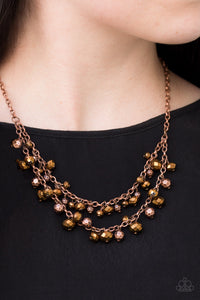 Fashion Show Fabulous- Copper Necklace- Paparazzi Accessories