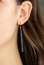 Load image into Gallery viewer, Towering Twinkle- Black Gunmetal Necklace- Paparazzi Accessories