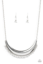 Load image into Gallery viewer, Fringe Out- Silver Necklace- Paparazzi Accessories