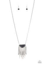 Load image into Gallery viewer, Desert Hustle- Black and Silver Necklace- Paparazzi Accessories
