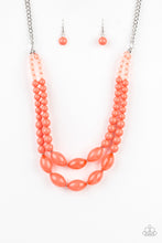 Load image into Gallery viewer, Sundae Shoppe- Orange and Silver Necklace- Paparazzi Accessories