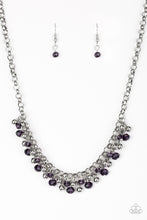 Load image into Gallery viewer, Trust Fund Baby- Purple and Silver Necklace- Paparazzi Accessories