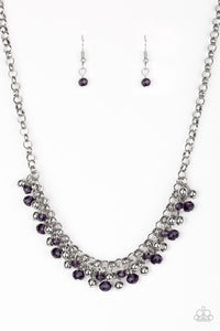 Trust Fund Baby- Purple and Silver Necklace- Paparazzi Accessories