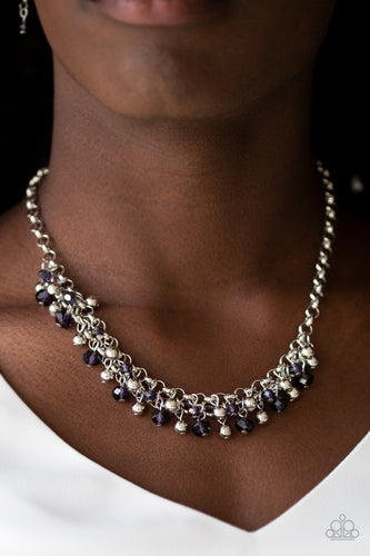 Trust Fund Baby- Purple and Silver Necklace- Paparazzi Accessories