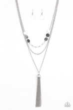 Load image into Gallery viewer, Celebration of Chic- White and Silver Necklace- Paparazzi Accessories