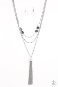 Celebration of Chic- White and Silver Necklace- Paparazzi Accessories