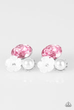 Load image into Gallery viewer, Lily Lagoon- Pink and White Earrings- Paparazzi Accessories