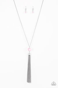 Socialite Of The Season- Pink and Silver Necklace- Paparazzi Accessories