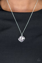 Load image into Gallery viewer, Speaking Of Timeless- Purple and Silver Necklace- Paparazzi Accessories