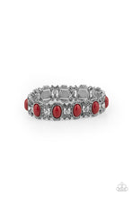 Load image into Gallery viewer, A Piece Of Cake- Red and Silver Bracelet- Paparazzi Accessories