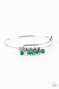 All Roads Lead To ROAM- Green and Silver Bracelet- Paparazzi Accessories