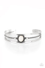 Load image into Gallery viewer, Borderline Borderland- White and Silver Bracelet- Paparazzi Accessories