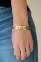 Load image into Gallery viewer, Dandelion Dreamland- Brass Bracelet- Paparazzi Accessories