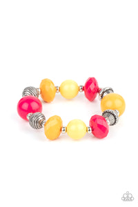 Day Trip Discovery- Multicolored Silver Bracelet- Paparazzi Accessories