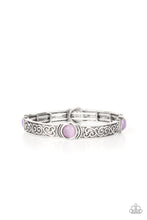 Load image into Gallery viewer, Ethereally Enchanting- Purple and Silver Bracelet- Paparazzi Accessories