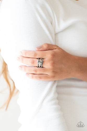Head In The Stars- Silver Ring- Paparazzi Accessories