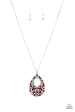 Load image into Gallery viewer, High Society Stargazing- Red and Silver Necklace- Paparazzi Accessories
