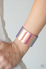 Load image into Gallery viewer, Holographic Aura- Purple Bracelet- Paparazzi Accessories