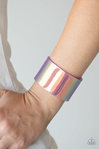 Holographic Aura- Purple Bracelet- Paparazzi Accessories