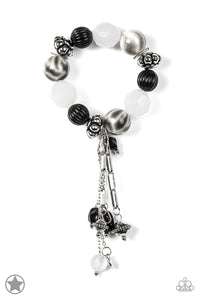 Lights! Camera! Action!- Black and Silver Bracelet- Paparazzi Accessories