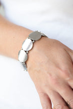 Load image into Gallery viewer, Metallic Spotlight- Silver Bracelet- Paparazzi Accessories
