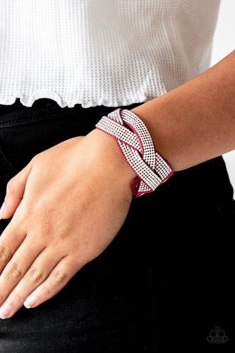 Nice Girls Finish Last- White and Pink Wrap- Paparazzi Accessories
