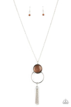 Load image into Gallery viewer, Nice To GLOW You- Brown and Silver Necklace- Paparazzi Accessories