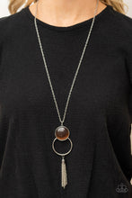 Load image into Gallery viewer, Nice To GLOW You- Brown and Silver Necklace- Paparazzi Accessories