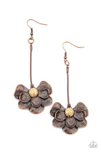 Load image into Gallery viewer, Oh SNAPDRAGONS!- Copper and Gold Earrings- Paparazzi Accessories